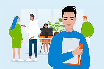 People in an office