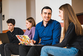 Students chatting